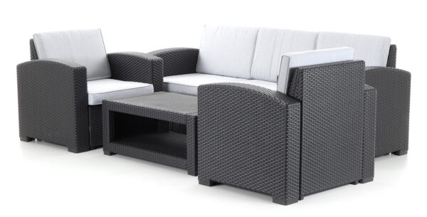 Sestava zahradního nábytku VeGA PORTORIKO GREY DeLuxe umělý ratan